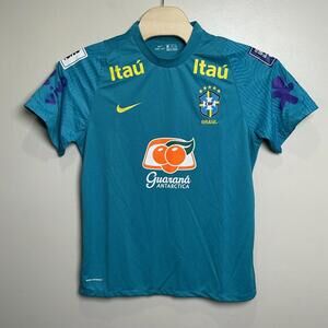 Brazil Training Jersey 2021/ 22 Blue Nike Brasil Shirt Vaporknit Men’s 2XL‎